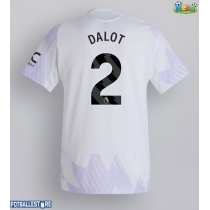 Manchester United Diogo Dalot #2 Bortedrakt 2025-26 Kortermet